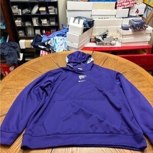 Nike K-State Team Issued Dri-FIT Purple Hoodie